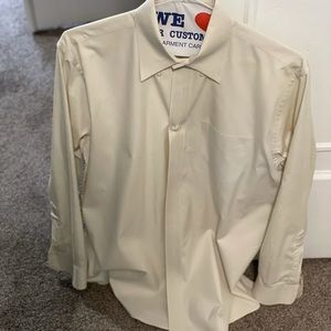 Brooks Brothers 17x34 beige shirt